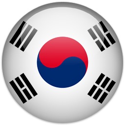 Flag of South Korea.  ESL lessons at Movies Grow English